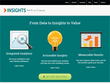 Tablet Screenshot of insights.flatcreek.com